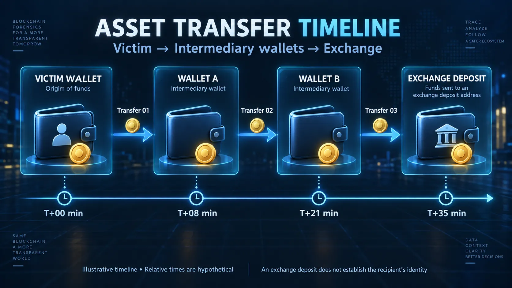 چگونه Timeline تراکنش‌های رمزارزی را برای یک پرونده Blockchain Forensics بسازیم؟